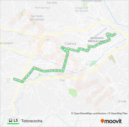 L5 Bus Line Map