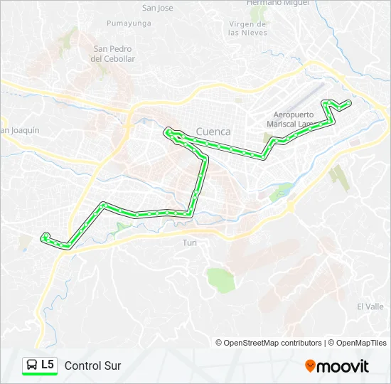 L5 Bus Line Map