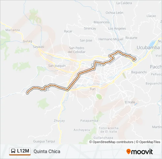 L12M Bus Line Map