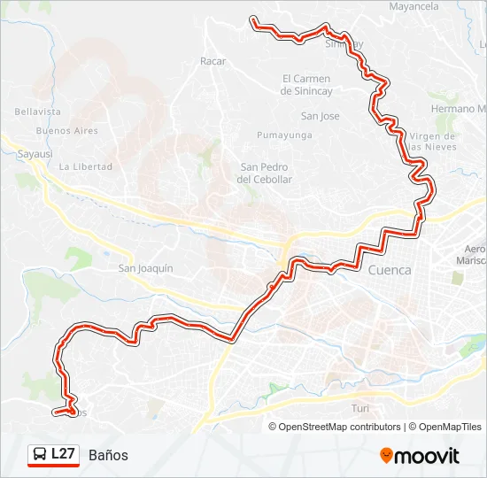 L27 Bus Line Map