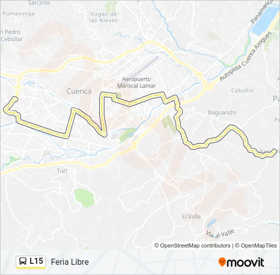 L15 Bus Line Map