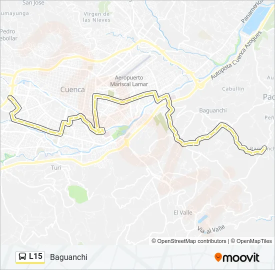 L15 Bus Line Map