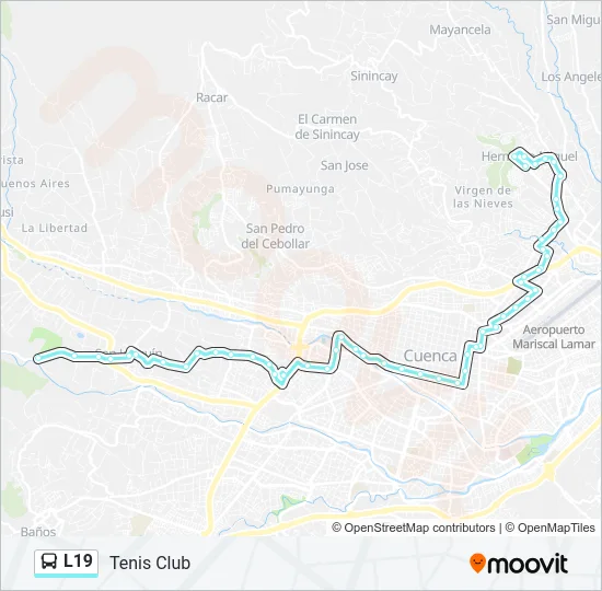 L19 Bus Line Map