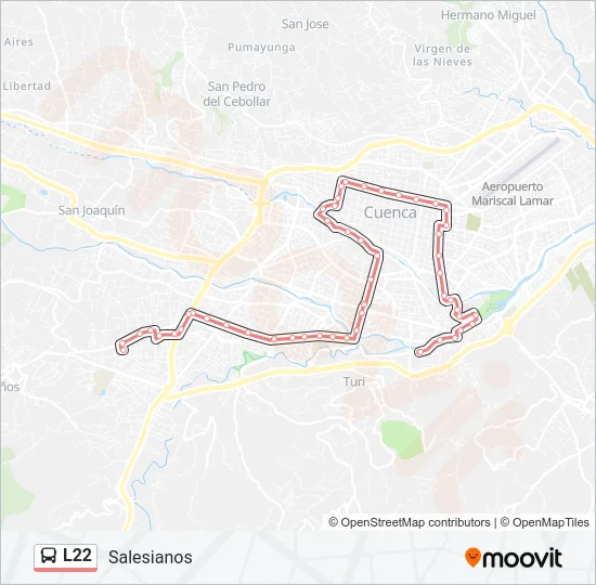 L22 Bus Line Map