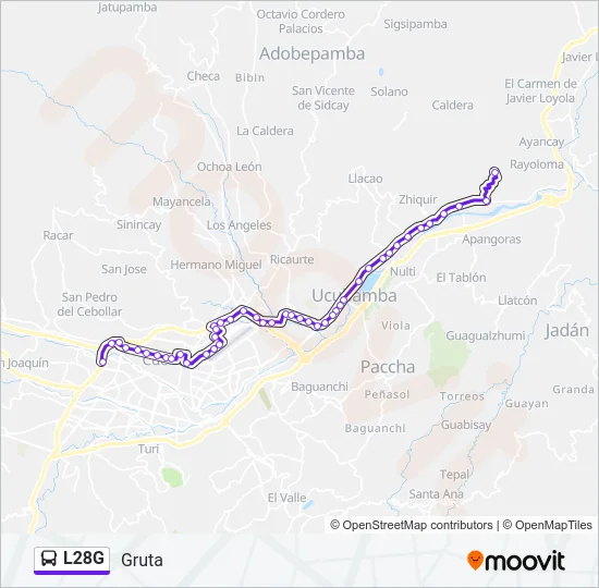 L28G Bus Line Map