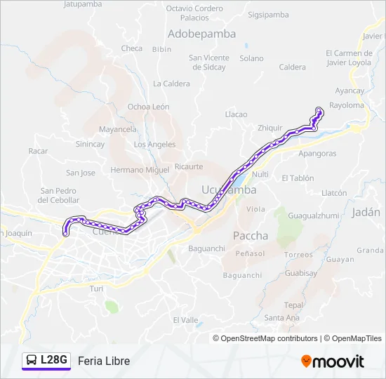 L28G Bus Line Map
