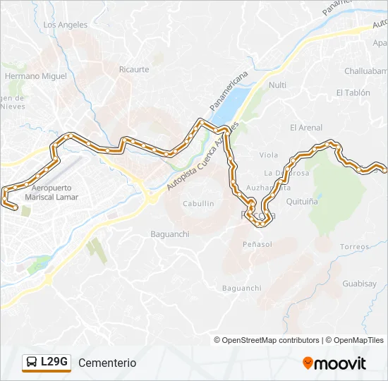 L29G Bus Line Map