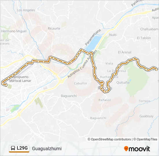 L29G Bus Line Map