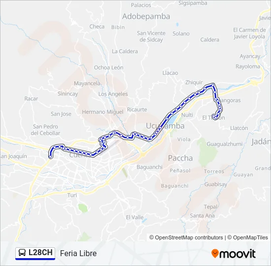 L28CH Bus Line Map