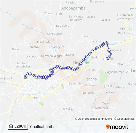 L28CH Bus Line Map