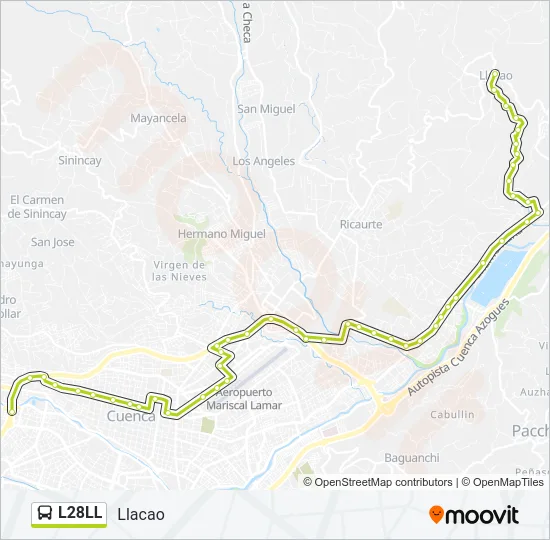 L28LL Bus Line Map