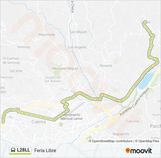L28LL Bus Line Map