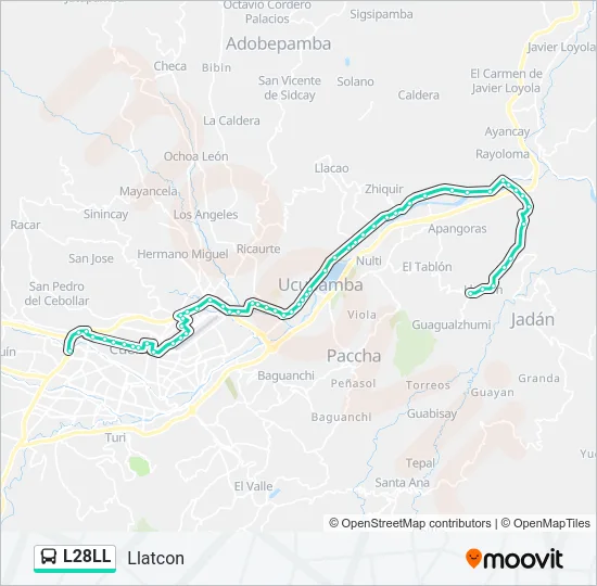L28LL Bus Line Map