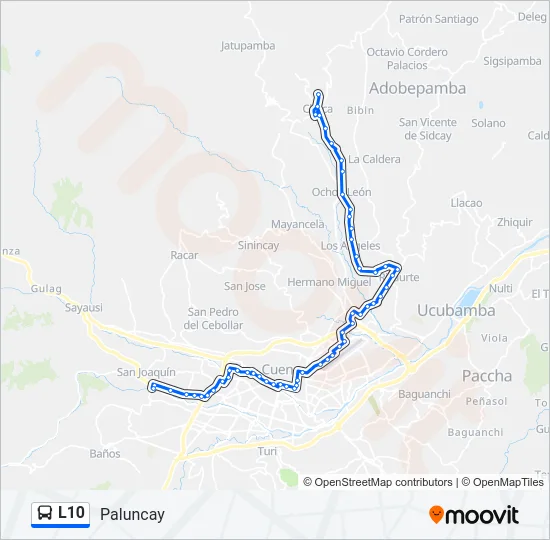L10 Bus Line Map