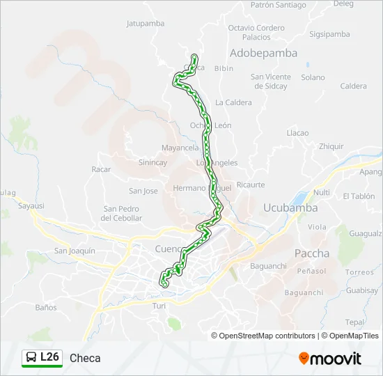 L26 Bus Line Map