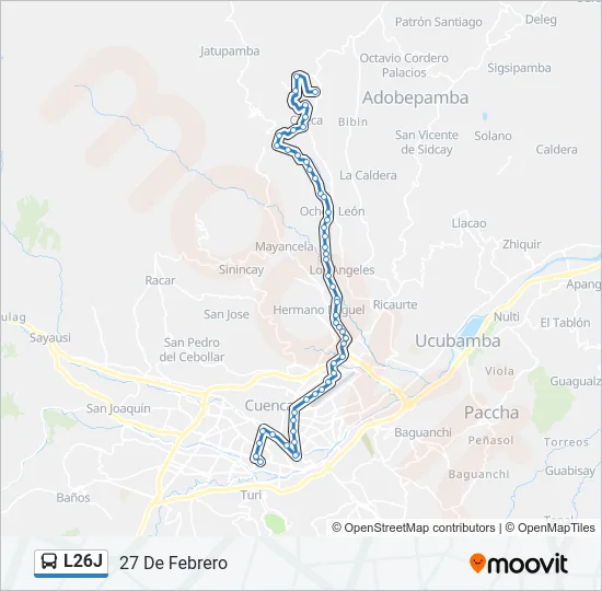 L26J Bus Line Map
