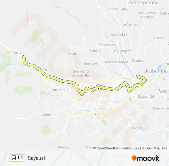 L1 Bus Line Map