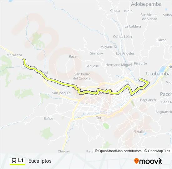 L1 Bus Line Map