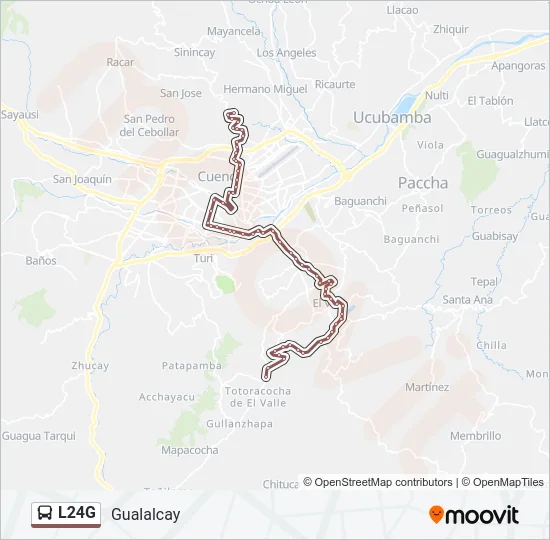 L24G Bus Line Map