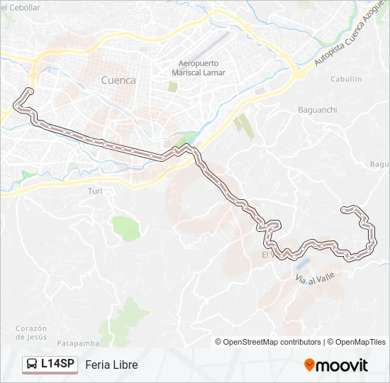 L14SP Bus Line Map