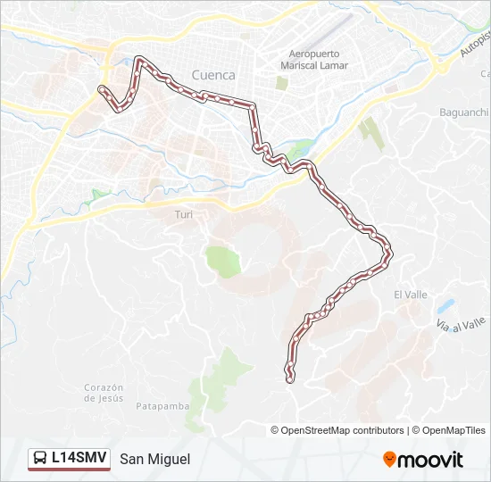 L14SMV Bus Line Map