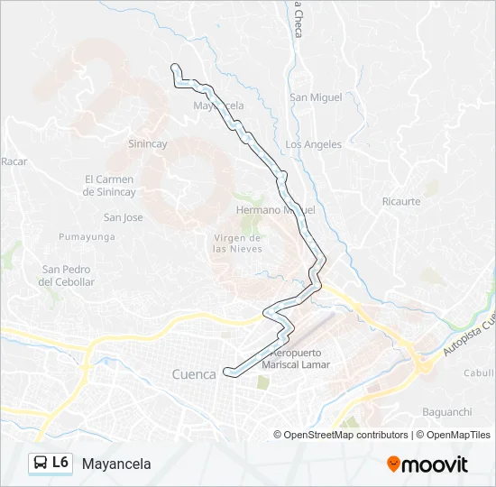 L6 Bus Line Map