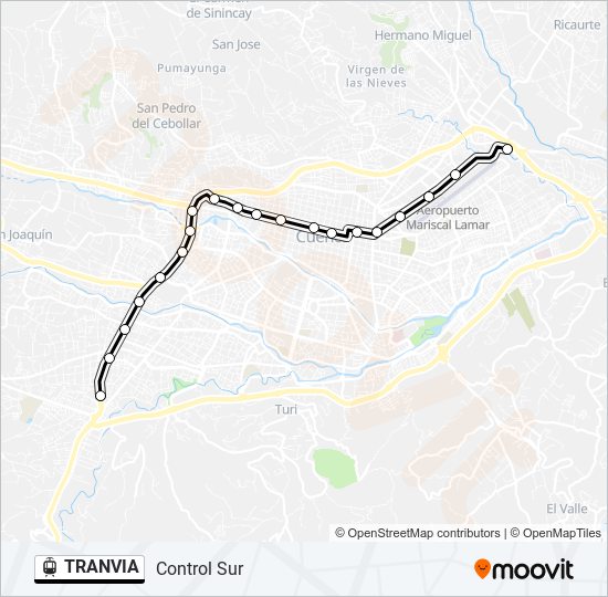 TRANVIA light rail Line Map