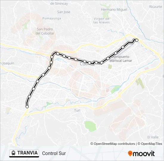 TRANVIA Light Rail Line Map