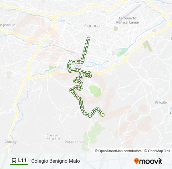 L11 Bus Line Map