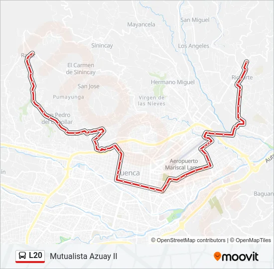 L20 Bus Line Map