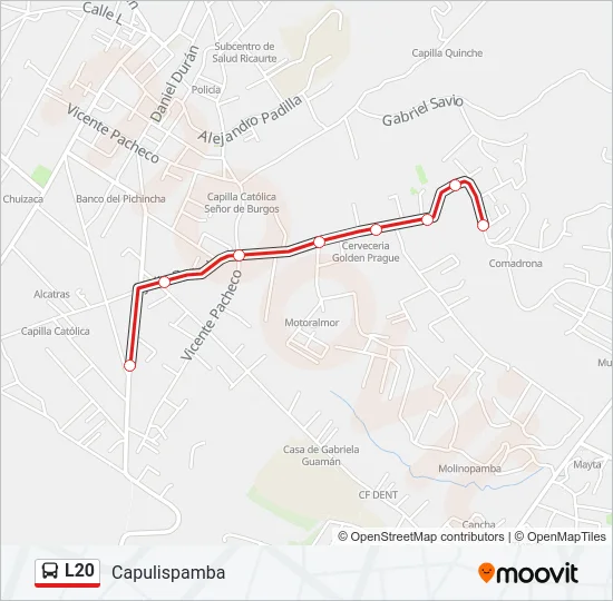 L20 Bus Line Map