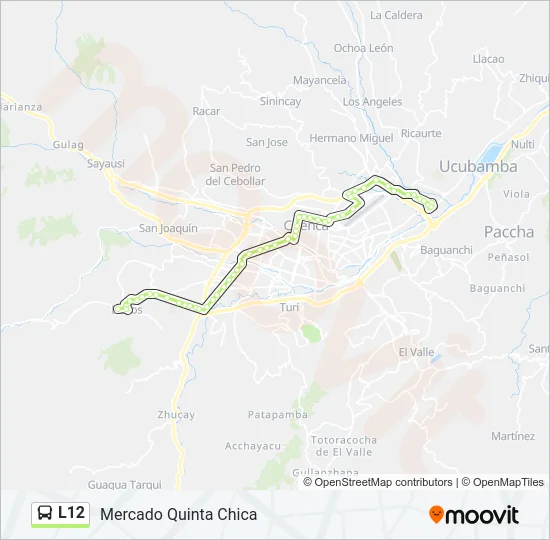 L12 Bus Line Map