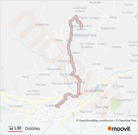 L30 Bus Line Map