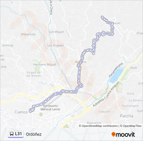 L31 Bus Line Map