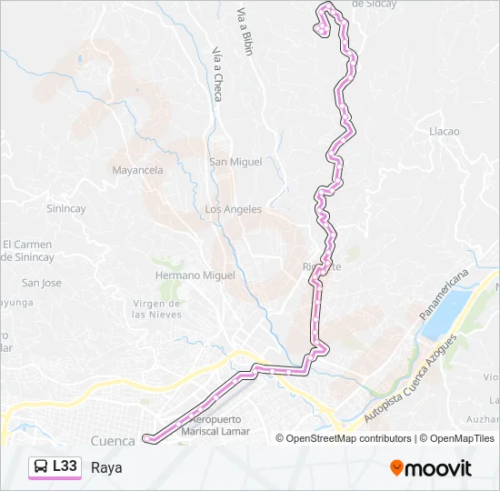 L33 Bus Line Map