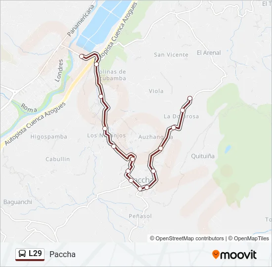 L29 Bus Line Map