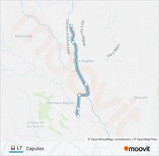 L7 Bus Line Map