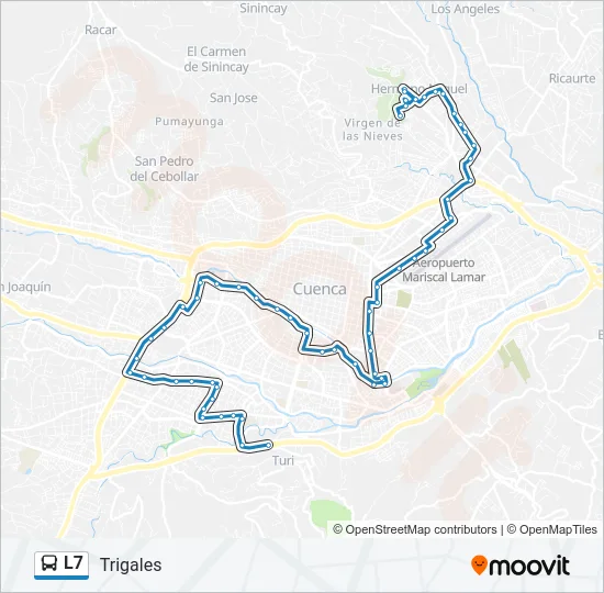 L7 Bus Line Map