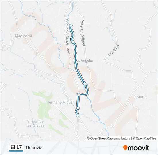 L7 Bus Line Map
