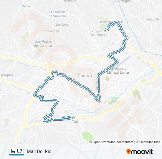 L7 Bus Line Map