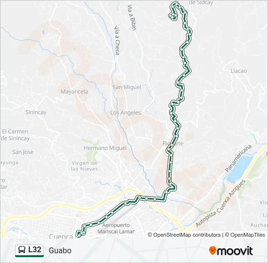 L32 Bus Line Map