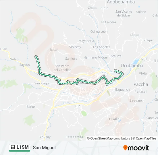 L1SM Bus Line Map