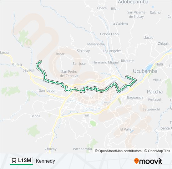 Mapa de L1SM de autobús