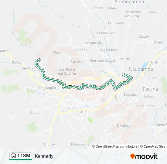 L1SM Bus Line Map