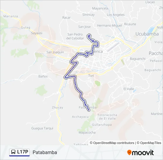 L17P Bus Line Map