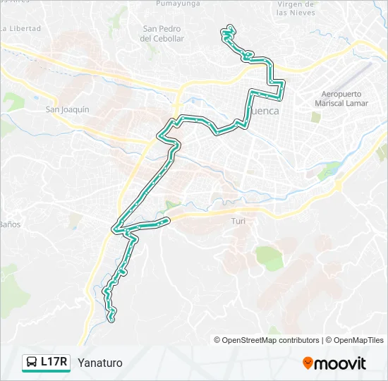 L17R Bus Line Map