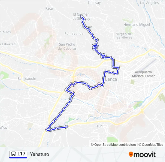 L17 Bus Line Map