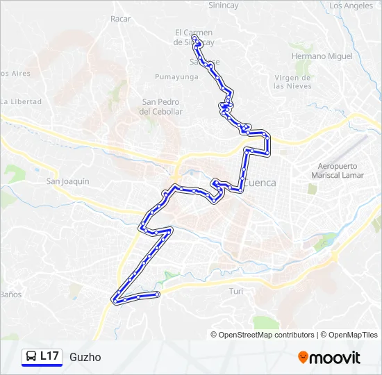 L17 Bus Line Map