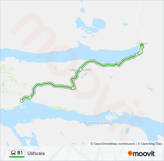B1 Bus Line Map
