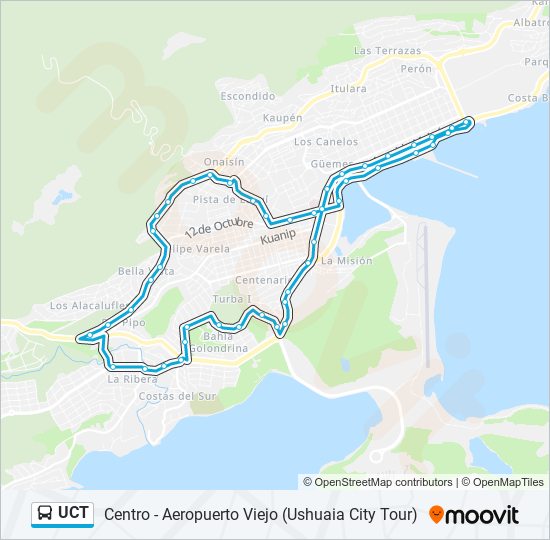 Mapa de UCT de autobús